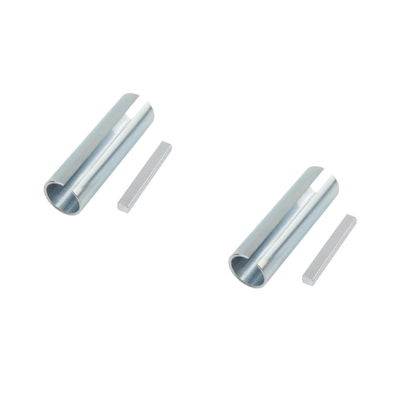 FRCOLOR 2pcs 3/4" to 7/8" Shaft Adapter Pulley Hole Reducer Sleeve Bushing Pulley Flat Key