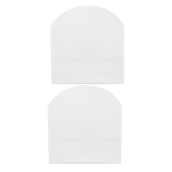 FRCOLOR 2pcs Acrylic Napkin Holder Clear Hand Towel Dispenser Vertical Table Standing Towel Holder Upright Paper Box Tissue Dispenser For Restaurant Cocktail Beverage Napkin Stand