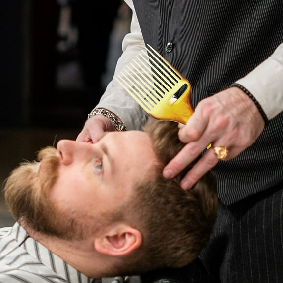 FRCOLOR 2pcs Afro Pick Afro Hair Pick Comb Wide Tooth Comb Combs Curly Hair Hair Brush For Hair Styling