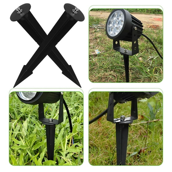 WASHWEPE Ground Stakes Die Casting Aluminum 2Pcs 10.41X2.04X2.04in