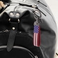 thumbnail image 1 of FRCOLOR 2pcs American Flag Keychain Tag With Key Ring And Carabiner Car Key Chain For Men Usa Flag Key Chains With Anti Lost D Ring Car Accessory Key Ring, 1 of 7