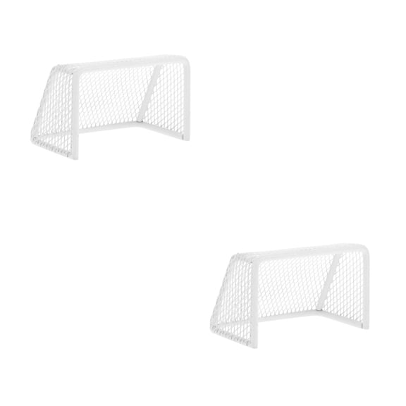 FRCOLOR 2pcs Aquarium Football Frame Soccer Net Soccer Goal for Doolhouse Aquarium Decor Fish Tank Decorations Miniature Soccer Goal