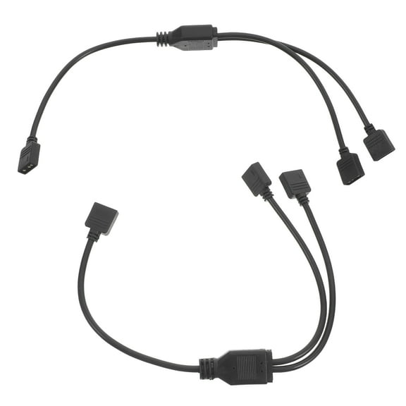 FRCOLOR 2pcs Argb Splitter Cable 3pin 1 To 2 Extension Cable For Computer Motherboard Easy Installation Supports Multiple Argb Devices