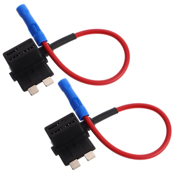 FRCOLOR 2pcs Automotive Fuse Tap Kit Inline Fuse Holder for Car Circuit Automotive Fuse TAP Adapter Medium Size Fuse Box Adapter for Dash Cam No Fuse Included