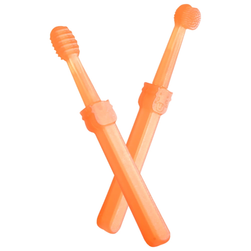 Baby Finger Toothbrush Set Silicone Infant Oral Care for Newborns Soft Gentle Bristles with Storage