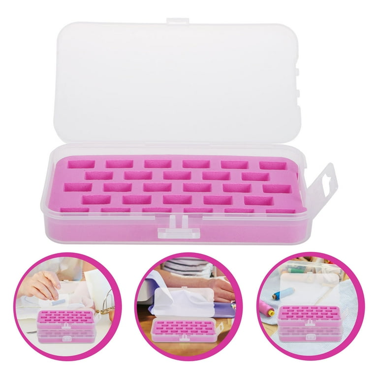 FRCOLOR 2pcs Bobbin Case 28 Slots Bobbin Box Sewing Machine