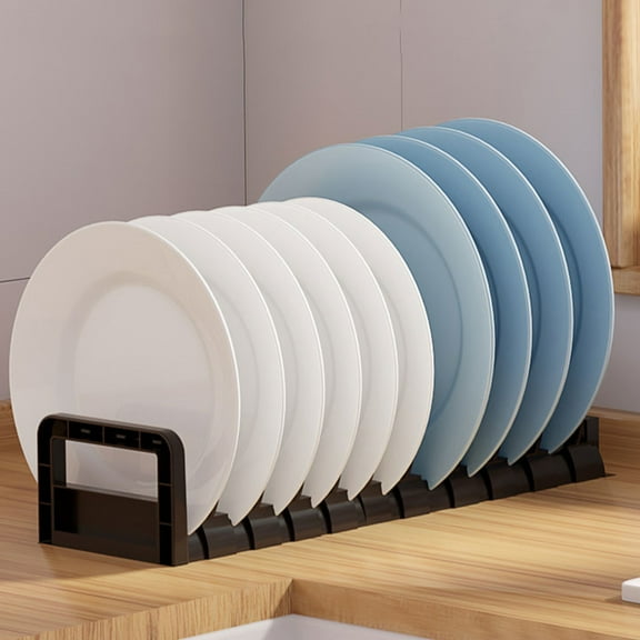 WASHWEPE Dish Bowl Storage Rack Dish Stand Pp 2Pcs Multi Compartment Design