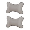 thumbnail image 1 of FRCOLOR 2pcs Breathable Neck Pillow Neck Support Cushion Back Cushion Head Neck Rest Cushion for Car (Grey), 1 of 8
