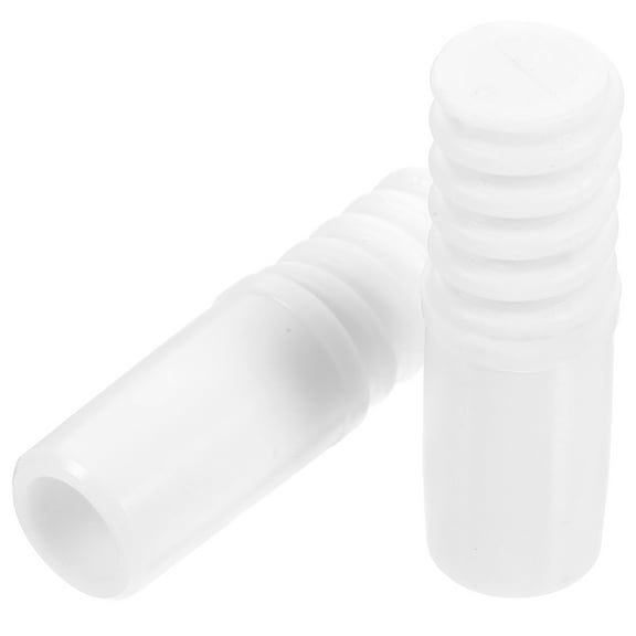 FRCOLOR 2pcs Broom Handle Threaded End Threaded Tip Replaceable Plastic Threaded Tip Repairing Supply
