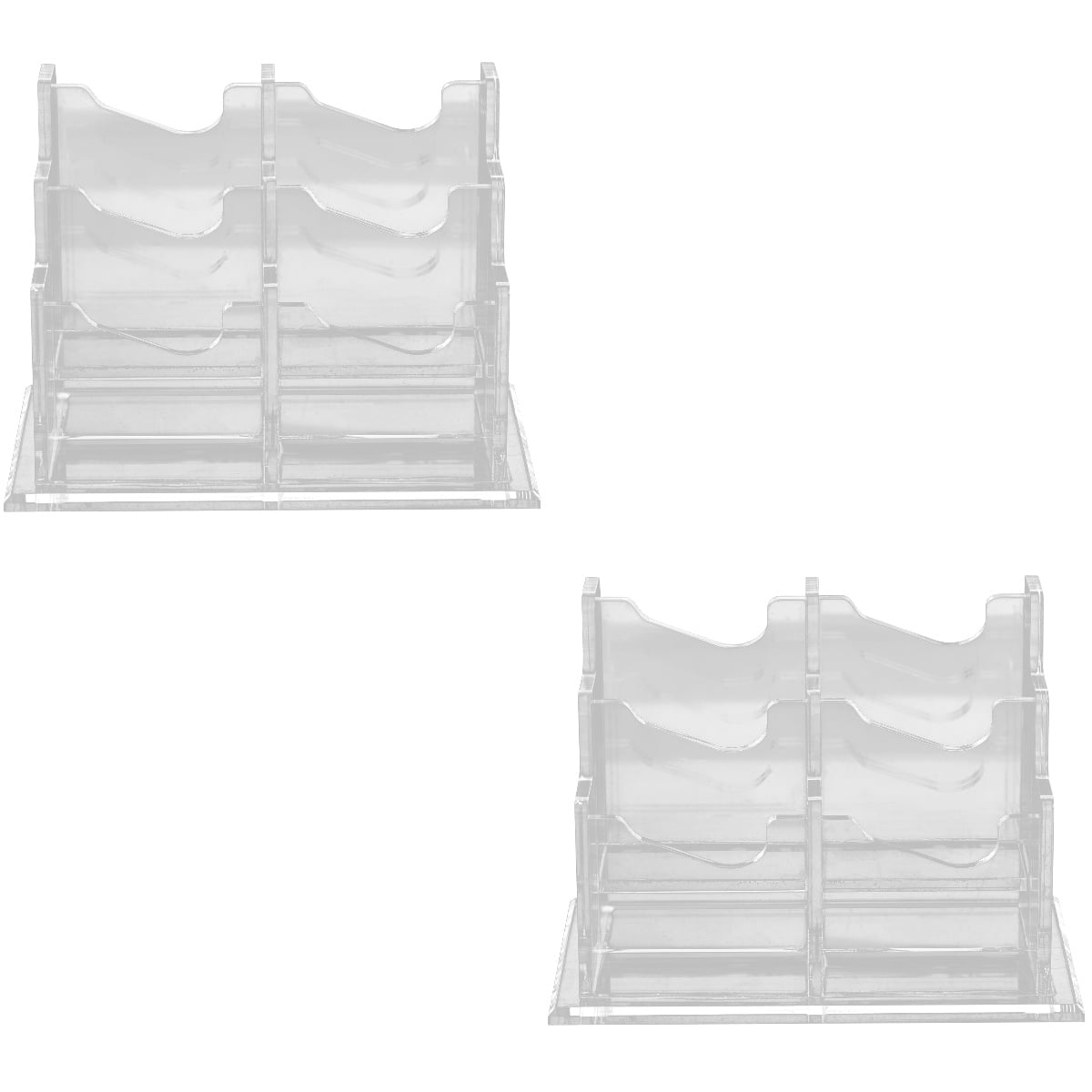 FRCOLOR 2pcs Business Cards Holder Name Cards Container Cards Storage Holder Office Supply