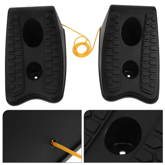 FRCOLOR 2pcs Car Wheel Chocks Vehicle Wheel Stabilizer Pads Trailer Block Car Ramps Wheel Chocks