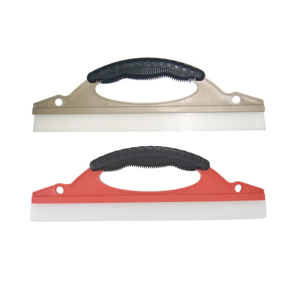 FRCOLOR 2pcs Car Window Squeegee Windscreen Wiper Durable Snow Water Scraper Cleaning Brush for Auto Glass Shower Door (Random Color),6.3"X5.12"X3.15"