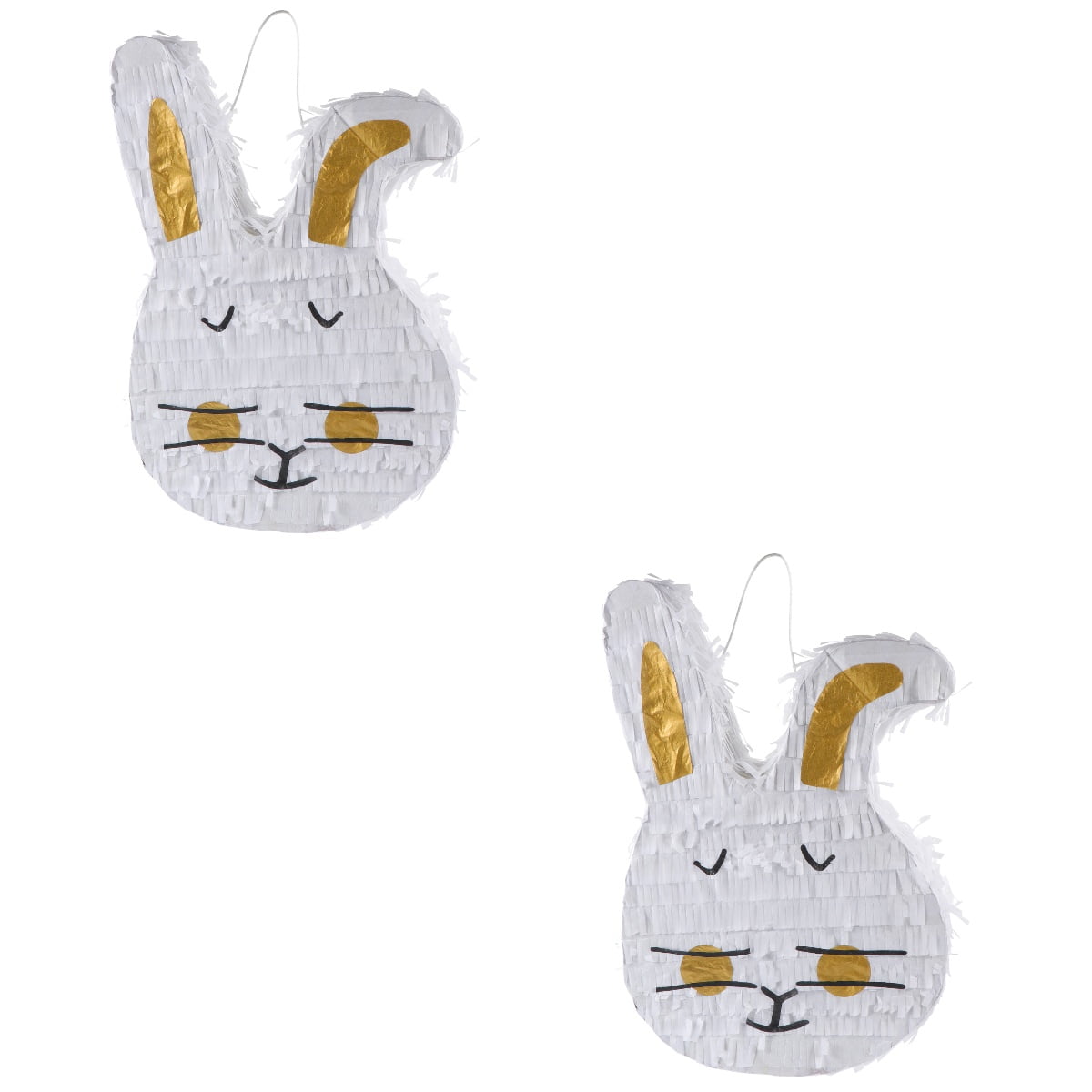 FRCOLOR 2pcs Cartoon Rabbit Pinata Easter Themed Party Game Prop Children Pinata Toy