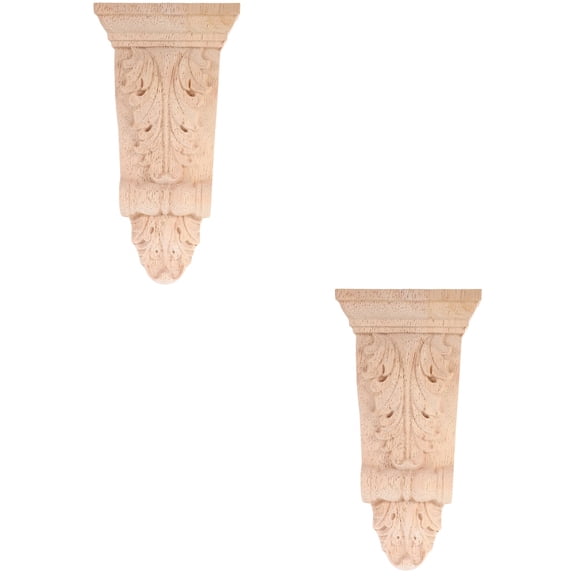 FRCOLOR 2pcs Carved Corbel Decorative Corbel Bracket Carving Corbel Household Corbel Support