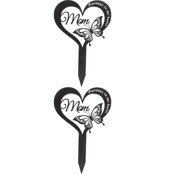 FRCOLOR 2pcs Cemetery Memory Stake Decorative Cemetery Stake Yard Stake Sign Inserted Decoration