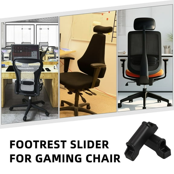 LABSERRON Plastic Chair Footrest Sliders 2-Pack for General Use, Furniture Floor Protectors