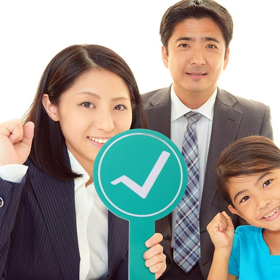 FRCOLOR 2pcs Classroom Whiteboards Handheld Answer Boards Quick Response Yes Paddle for Classroom Engagement