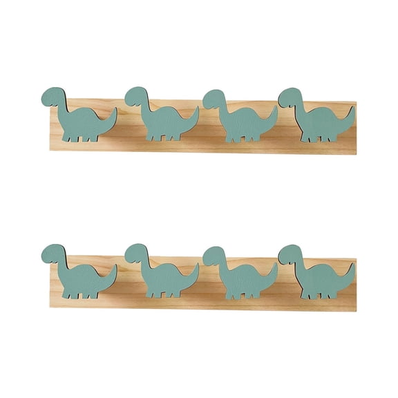 FRCOLOR 2pcs Coat Hanging Mounted Hat Hook Entryway Hook Dinosaur Design Hook