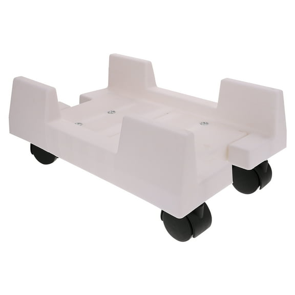 FRCOLOR 2pcs Computer Tower Stand Computer Case Holder CPU Stand Cart with Casters