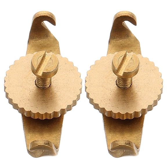 TAILTOSS Golden Copper Erhu Tuner Accurate Pitch Adjustment for All Levels 2Pcs
