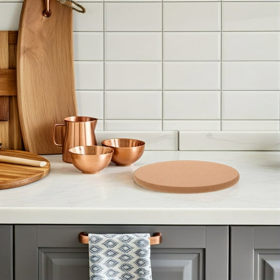 FRCOLOR 2pcs Cork Trivets Thick Cork Coaster Heat Resistant Large Coaster Hot Pads Cork Placemats Cork Hot Pads