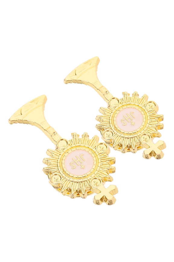2pcs Elegant Cross Brooch Pins For Women Dresses Coats And Sweaters Unique Metal Pins For Clothes Jewelry And Crafts