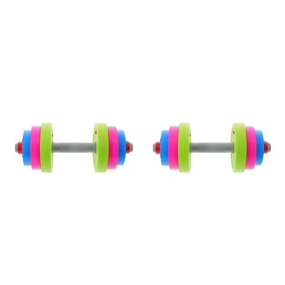 FRCOLOR 2pcs Fun Toddler Dumbbell Kids Exercise Equipment For Gym Home Adjustable Weight For Pretend Play Lifting Fitness And Early Development