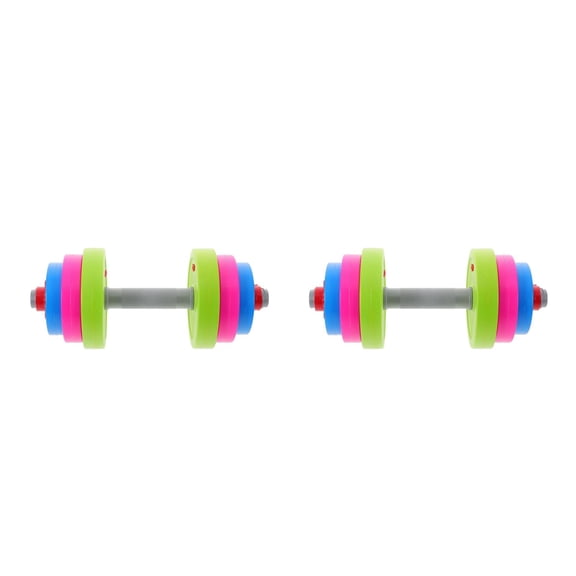 FRCOLOR 2pcs Fun Toddler Dumbbell Kids Exercise Equipment For Gym Home Adjustable Weight For Pretend Play Lifting Fitness And Early Development