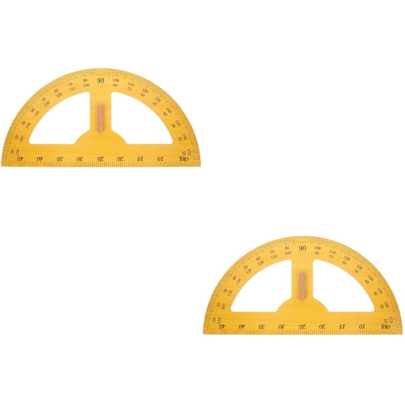 FRCOLOR 2pcs Giant Protractor Semi-circle Angle Protractor Measuring Tool 180 Degree Protractor