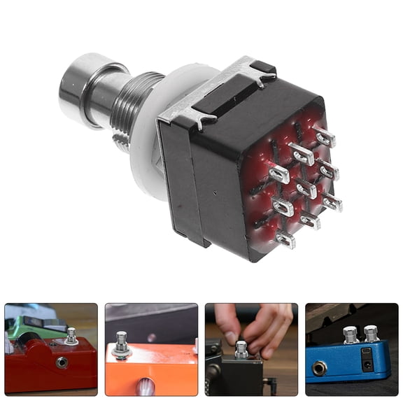 FRCOLOR 2pcs Guitar Foot Pedal Switch And Reliable Simple To Operate Suitable For All Guitarists Various Music Styles And Performances