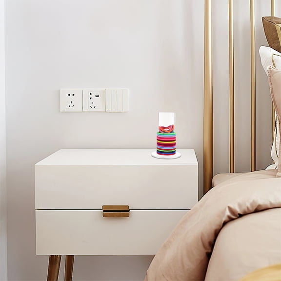 FRCOLOR 2pcs Hair Tie Storage Organizer Portable Hair Tie Holder Hair Rope Stand Hair Scrunchies Holder Hair Rope Organizer Scrunchies Holder Stand