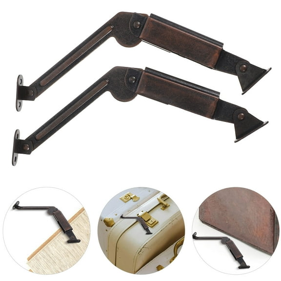 FRCOLOR 2pcs Heavy Duty Lid Hinges with Friction Support for Chest Spring Stay Hinges Flip Board Lift and Up Hinges