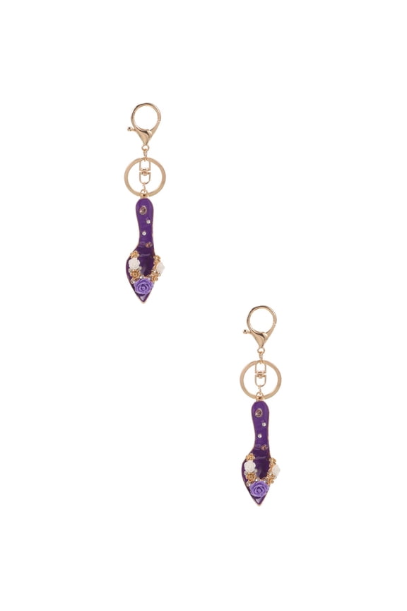 Elegant High Heel Keychain with Durable Material 2Pcs