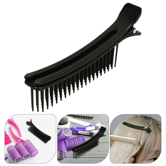 FRCOLOR 2pcs Hot Roller Securing Clamp Hair Curler Sectioning Clips For Easy Styling Plastic Hair Roller Clips For Curling And Dyeing