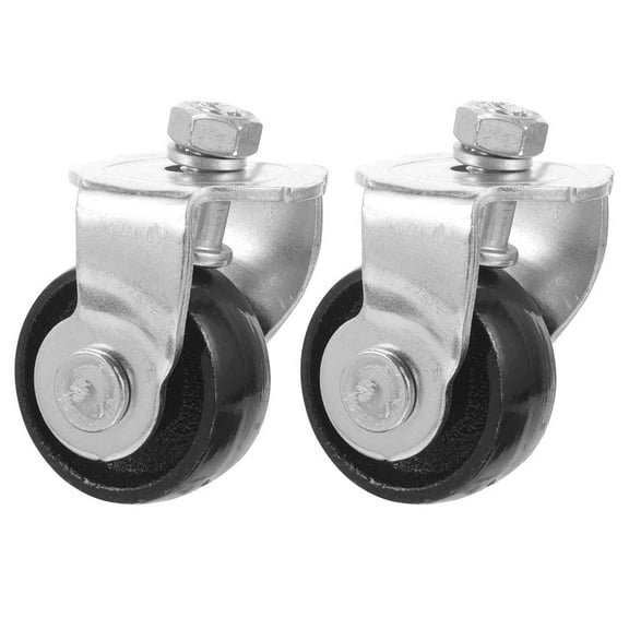 FRCOLOR 2pcs Front Floor Jack Casters Car Gadgets For 2 Ton Floor Jack Heavy Duty Steel Wheels Trolley Trailer Floor Jack Replacement Parts