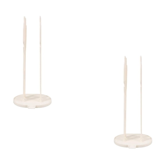 FRCOLOR 2Pack Beige Rectangular Kitchen Glove Holder for Dish Drying and Cloth Storage PP Plastic 13.4X6.3X5.1in