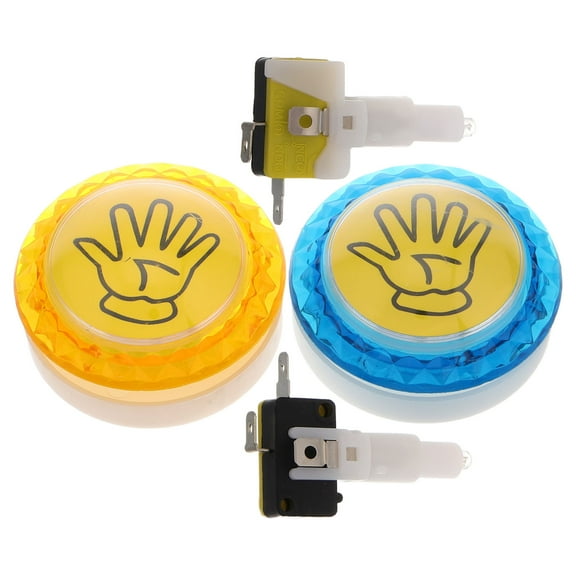 FRCOLOR 2pcs Led Game Machine Buzzers Handheld Push Buttons For Enhanced Gaming Experience Music Game Console Buttons For Competitive Play And Party Games