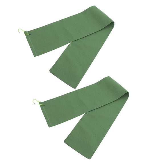 FRCOLOR 2pcs Long Empty Sandbags Reusable Canvas Sand Bags Thickened Rain Wind Flood Water Barrier Tube for Home Garage Basement Water Flood Control