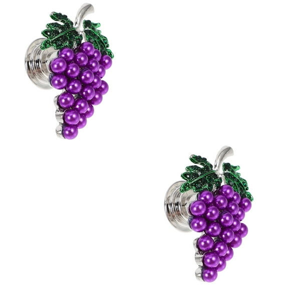 FRCOLOR 2pcs Lovely Knob Pull Handle Drawer Cabinet Grape Modeling Drawer Dresser Pull Knob