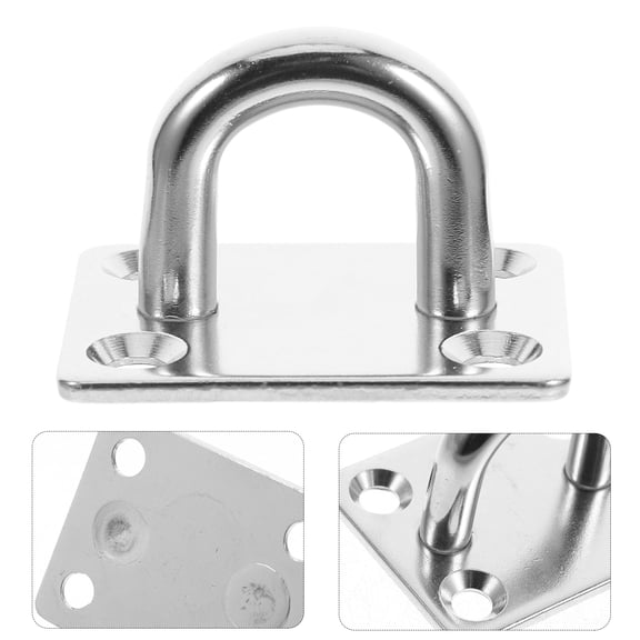 TAILTOSS 2Pcs Wall Mount Ceiling Hooks Stainless Steel U Shape for Marine Hardware