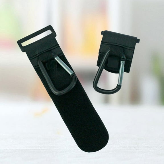 FRCOLOR 2pcs Metal Stroller Hooks Practical Iron Car Baby Hook (Black 20x5cm)