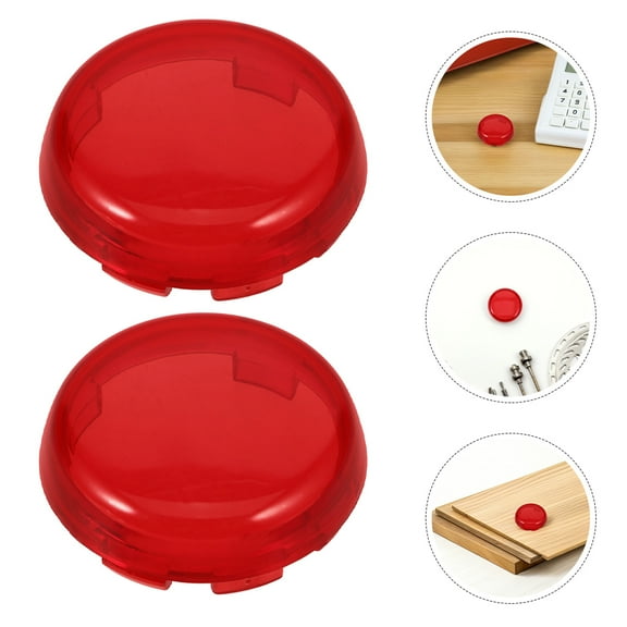 FRCOLOR 2pcs Motorbike Turn Signal Lens Covers Easy Installation Motorcycle Light Lens Protectors Compatible for Harley