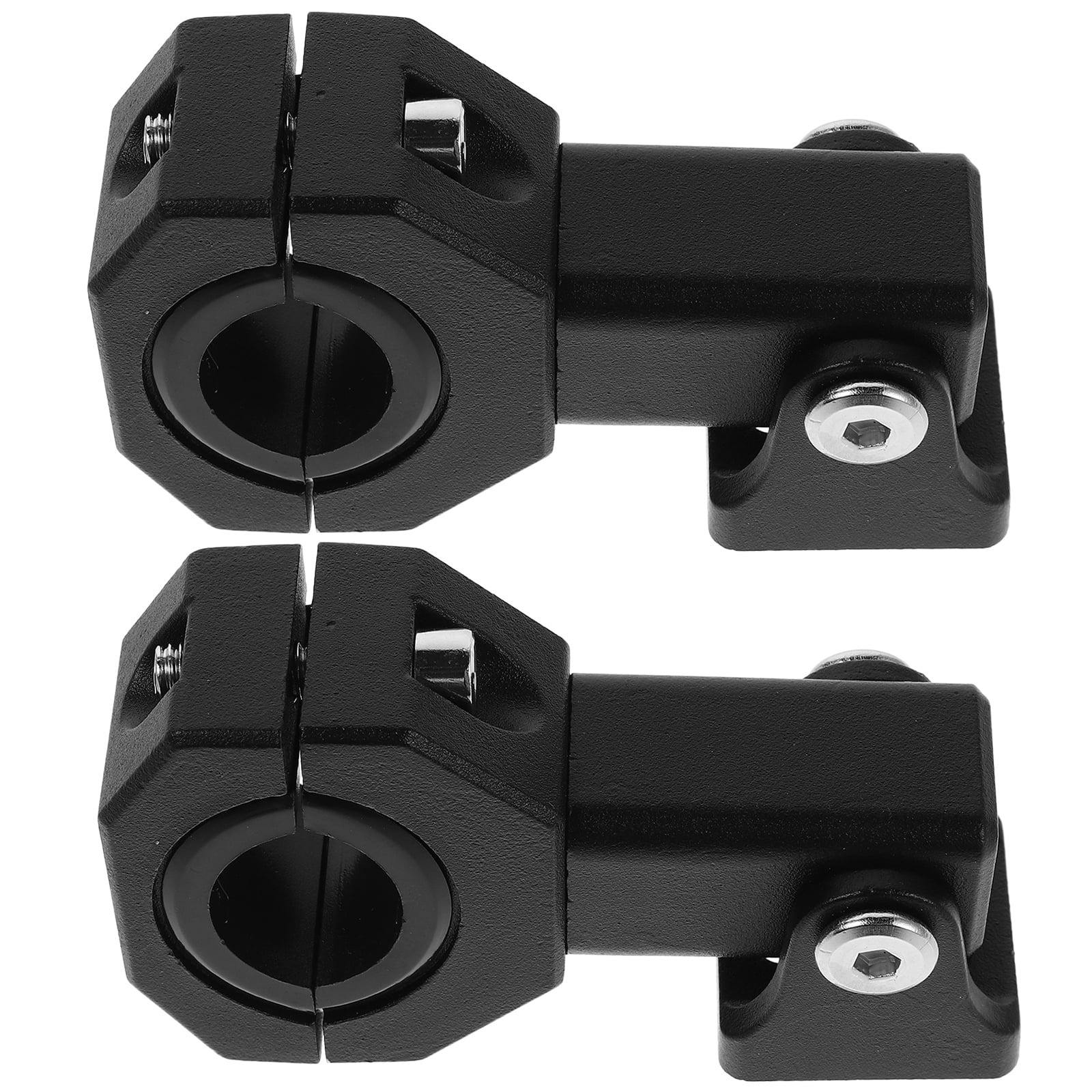 FRCOLOR 2pcs Motorcycle Light Clamp Mounting Bracket Motorcycle Spotlights Fog Light Holder Motorcycle Rearview Mirror Mount Accessories Black