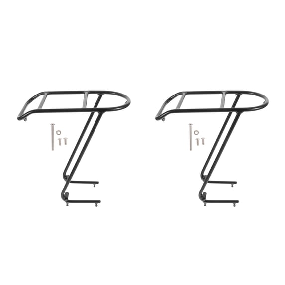 FRCOLOR 2pcs Mountain Bike Storage Rack Aluminum Alloy Bike Front Rack Bike Storage Supplies