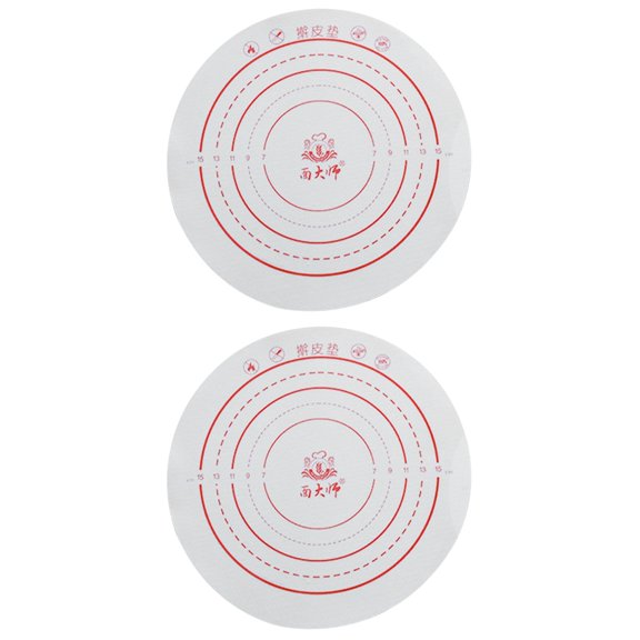 FRCOLOR 2pcs Nonstick Pastry Mat Silicone Dough Rolling Pad Household Pastry Making Mat Kitchen Gadget