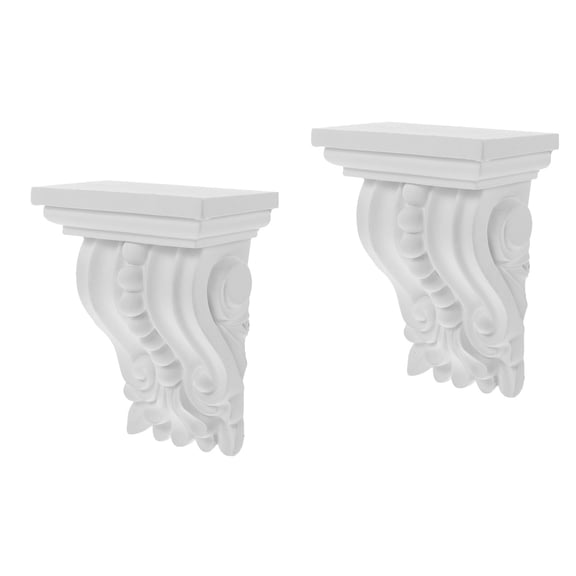 FRCOLOR 2pcs Onlay Applique Corbel Decorative Corner Moulding Trim Home Living Room Decoration