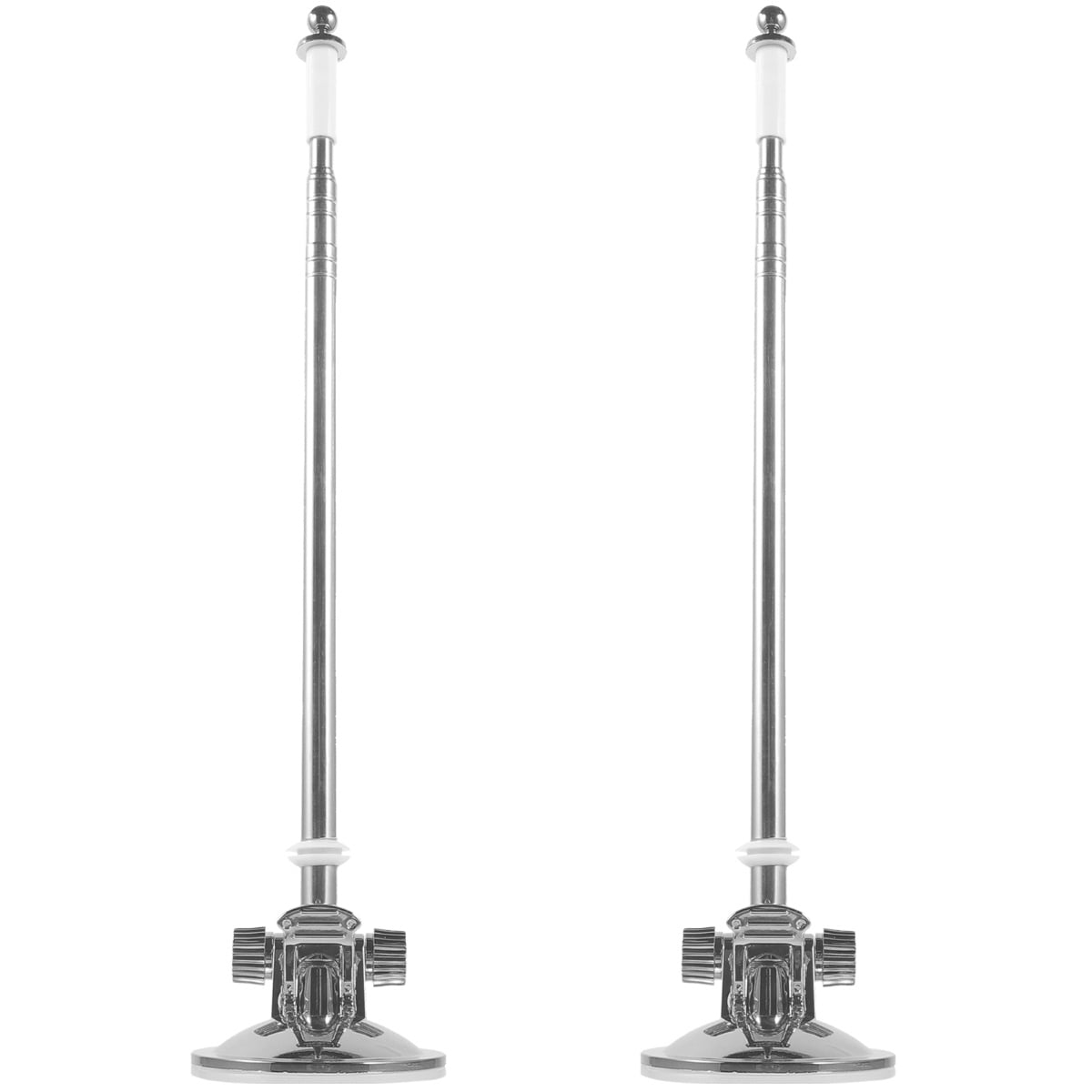 FRCOLOR 2pcs Outdoor Flag Pole Stand Durable Suction Cup Flagpole Stand Display Car Flag Mount Tool