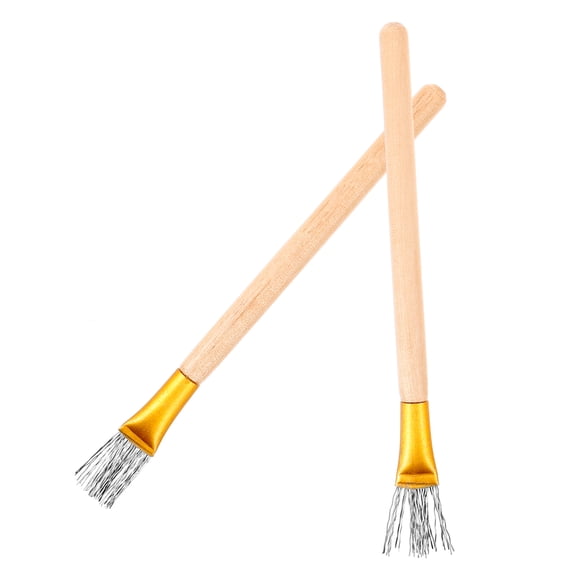 FRCOLOR 2pcs Polymer Clay Brush Tools Carving Brush Pottery Tools Clay Sculpturing Brush