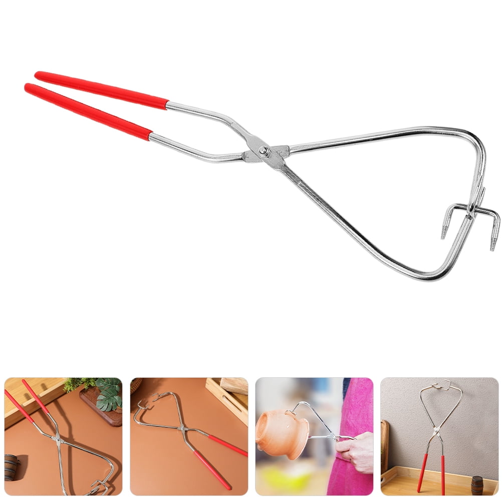 Clay Sculpture Dipping Tongs - Stainless Steel Glazing Tool For Pottery, Ceramics, DIY Crafting (Style B)