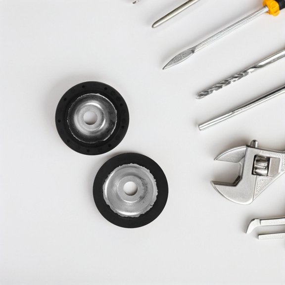 FRCOLOR 2pcs Rear Shock Absorber Mount Plates Steel Shock Absorber Plates Easy Installation Vehicle Rear Suspension Damper